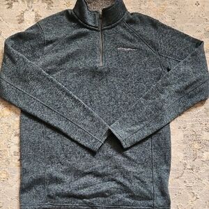 Eddie Bauer Men's Charcoal Zip-Up Sweater